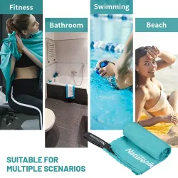 Serviette de plage en microfibre ultra-légère à séchage rapide NATUREHIKE